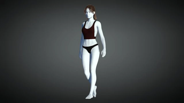 cyberpunk - dreamer underwear set c 3D Model .c4d .max .obj .3ds .fbx .stl .blend 