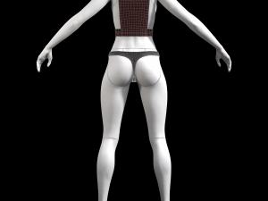 cyberpunk - dreamer underwear set c 3D Model