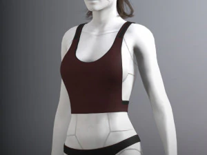 cyberpunk - dreamer underwear set c 3D Model