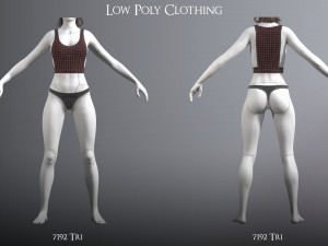 cyberpunk - dreamer underwear set c 3D Model