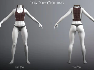 cyberpunk - dreamer underwear set c 3D Model