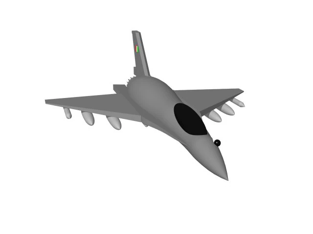 jet f16 3D Model .c4d .max .obj .3ds .fbx .stl .blend 