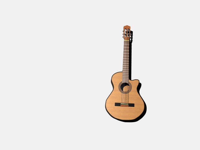 guitar 3D Modell .c4d .max .obj .3ds .fbx .stl .blend