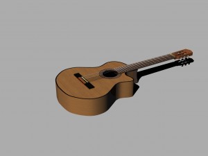 guitar 3D Modell