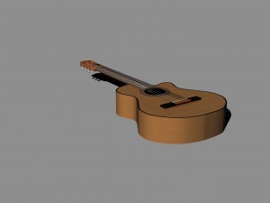 guitar 3D Modell