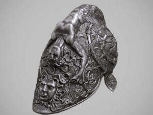 burgonet filippo negroli 3D Модель