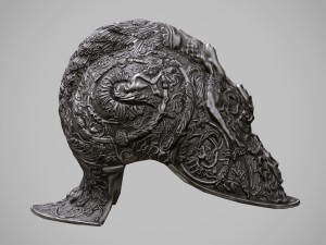 burgonet filippo negroli 3D Модель