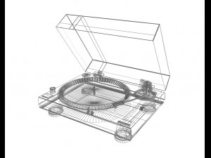 vinyl player roland Model 3D