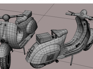 vespa scooter model 3D-Modell