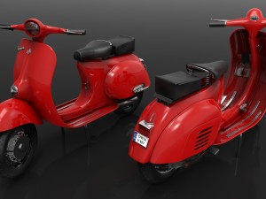 vespa scooter model 3D-Modell