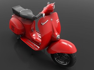 vespa scooter model 3D Model