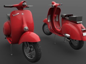 vespa scooter model 3D-Modell