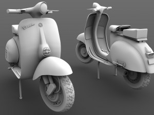vespa scooter model 3D-Modell