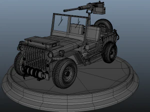 jeep dell'esercito Modello 3D
