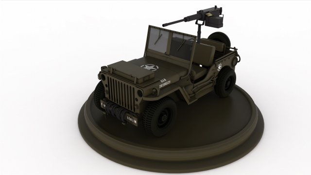 army jeep Modelo 3D .c4d .max .obj .3ds .fbx .stl .blend 