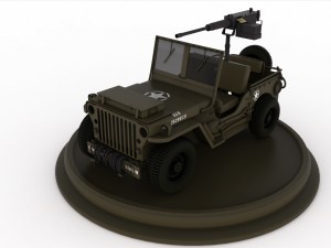 army jeep 3D Model