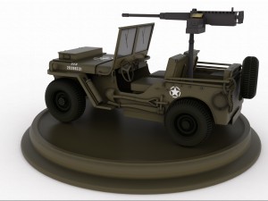 army jeep Modelo 3D