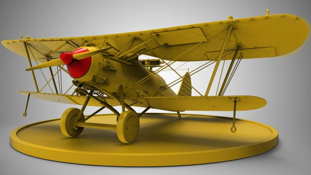 bristol bulldog 3D Model .c4d .max .obj .3ds .fbx .stl .blend