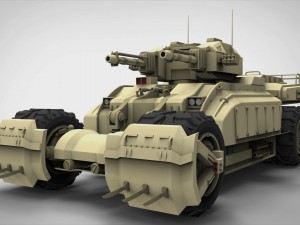 sci-fi tank 3D Model