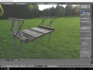 wood bridge 3D Model