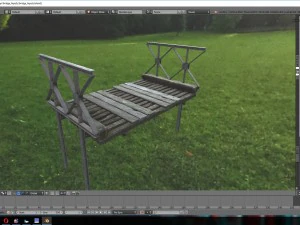 wood bridge 3D Model