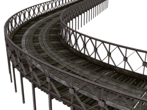 wood bridge 3D Model