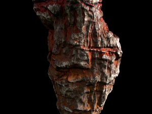 록 레드 3D 모델