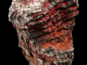 록 레드 3D 모델