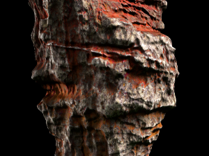 rock red Modelo 3D