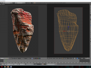 rock red Modelo 3D