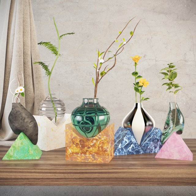 composition set 3D Model .c4d .max .obj .3ds .fbx .stl .blend 