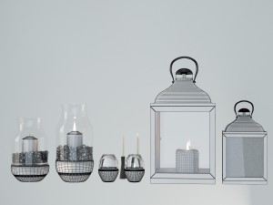 herstal candle 3D Модель