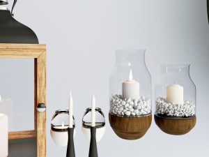 herstal candle 3D Модель
