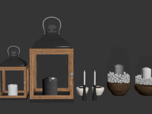 herstal candle 3D Модель