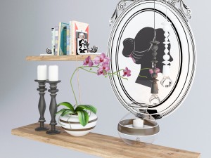 classic decoration set 3D Модель