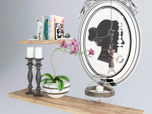 classic decoration set 3D Model