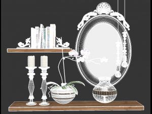 classic decoration set 3D Модель