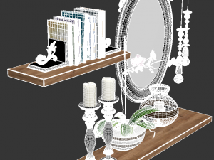 classic decoration set 3D Модель