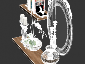 classic decoration set 3D Модель