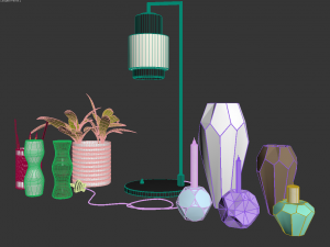 herstal decor set 3D Model