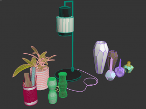 herstal decor set 3D Model
