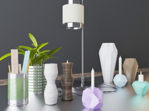 herstal decor set 3D Model