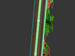 fytowall with slope 3D Model
