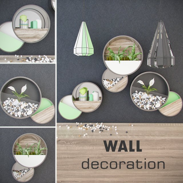 wall decoration 3D Model .c4d .max .obj .3ds .fbx .stl .blend 