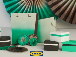 decorazioni di carta ikea Modello 3D