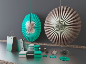 ikea paper decorations Model 3D