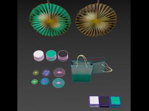 ikea paper decorations Model 3D