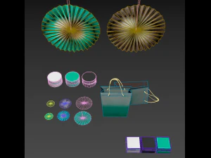 ikea paper decorations 3D Model