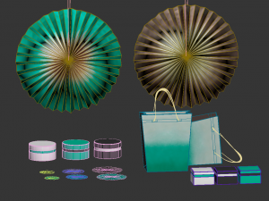 ikea paper decorations Model 3D