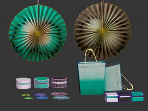 ikea paper decorations 3D Model